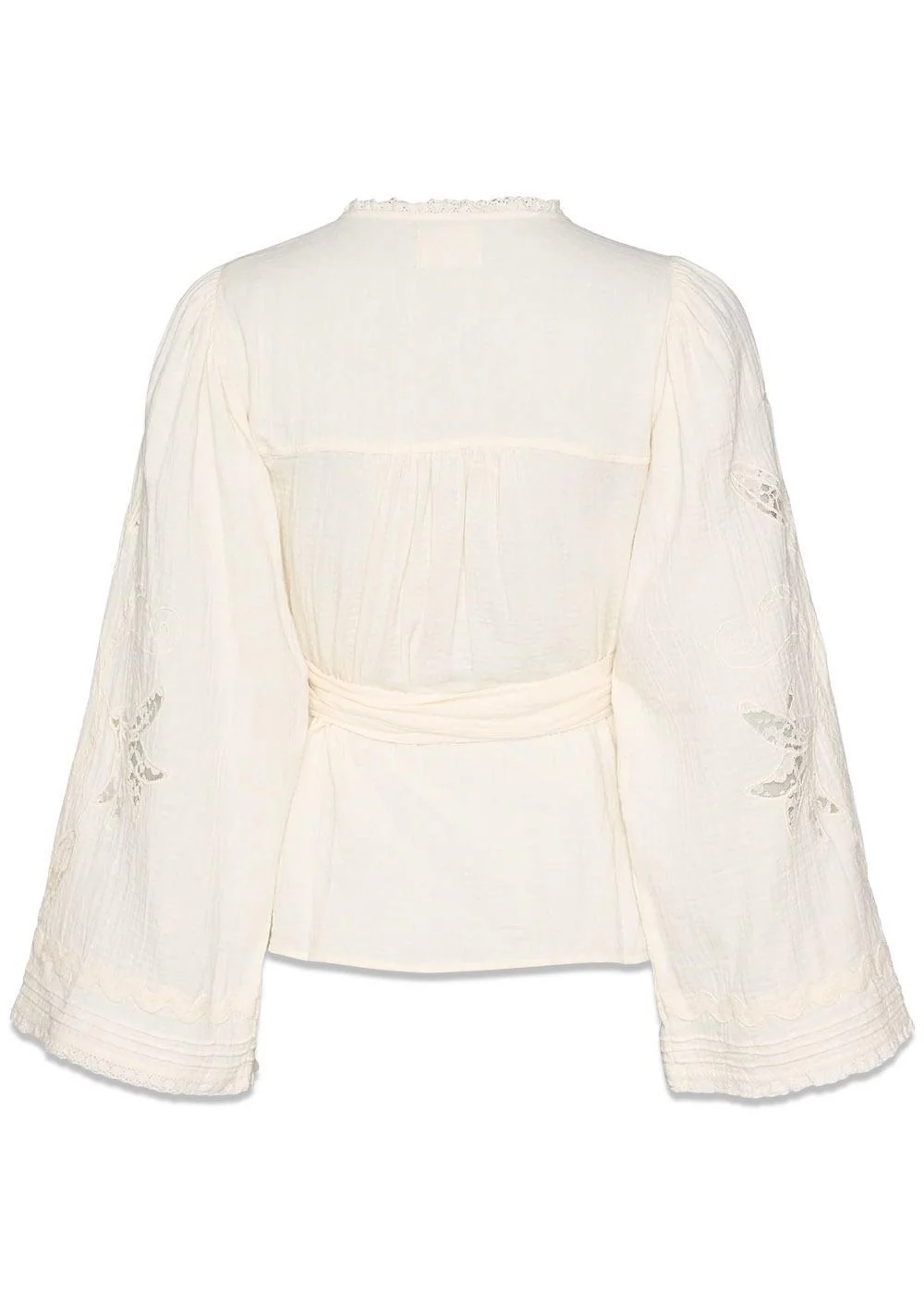 Winfrey Wrap Top - Off White - Image 4
