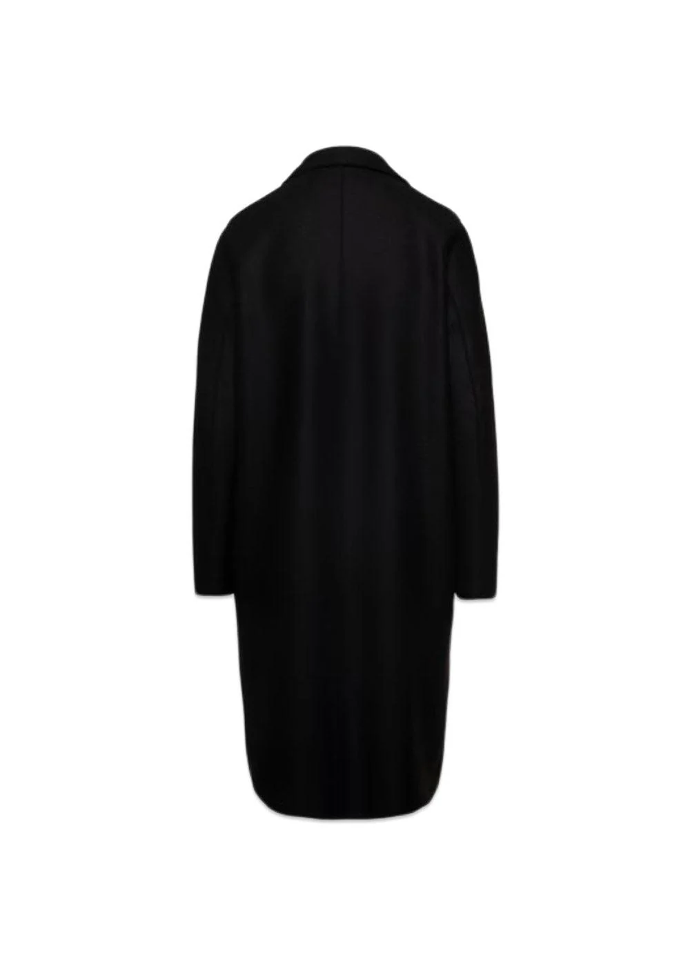 WOMEN OVERCOAT PRESSED WOOL - Black - Image 3
