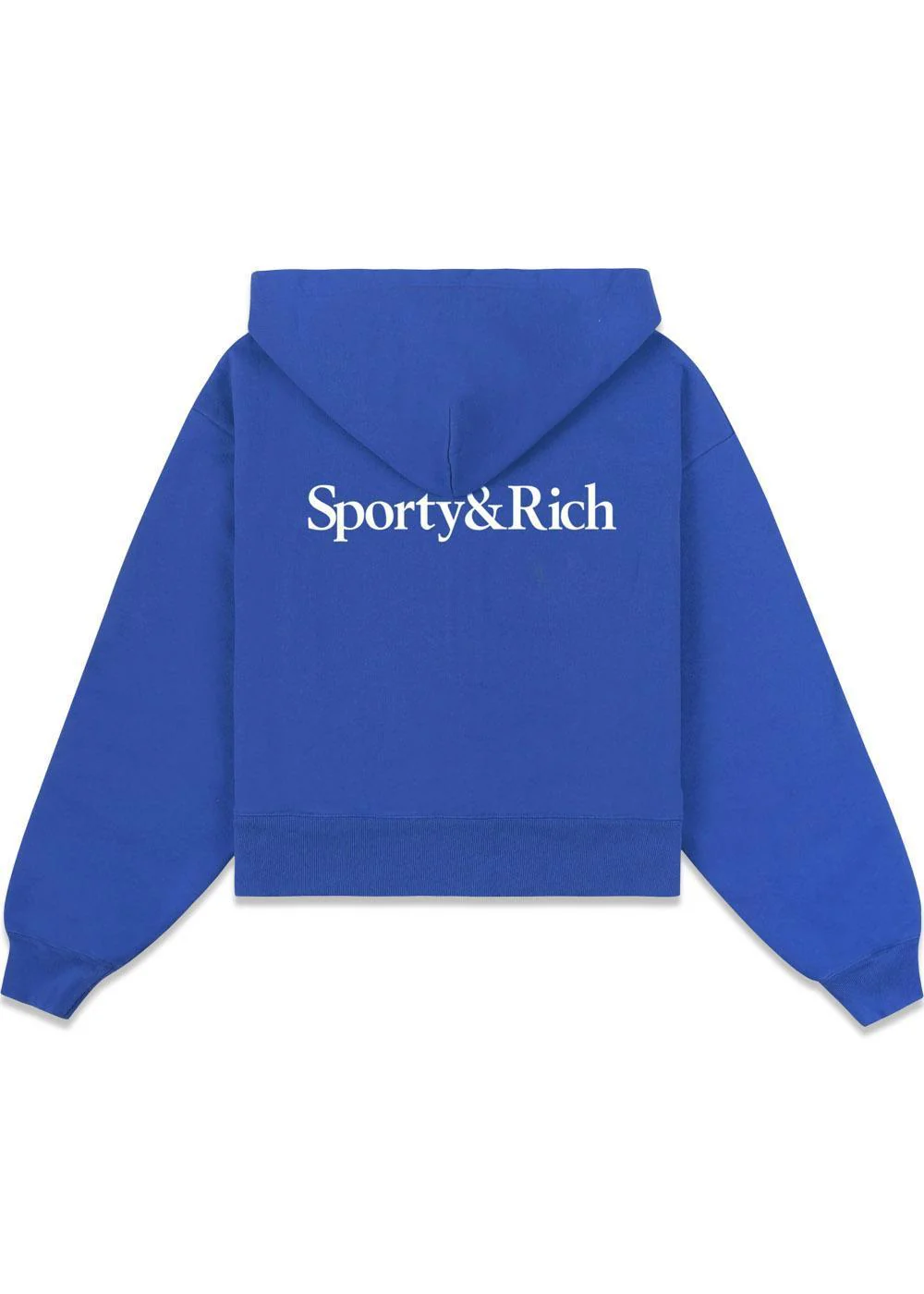 Yankees Serif Cropped Zip Hoodie - Team Blue - Image 2
