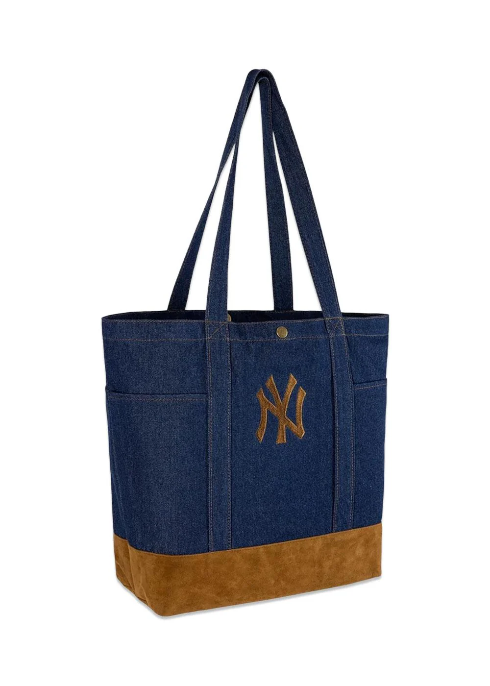 Yankees Suede Denim Tote Bag - Denim - Image 2