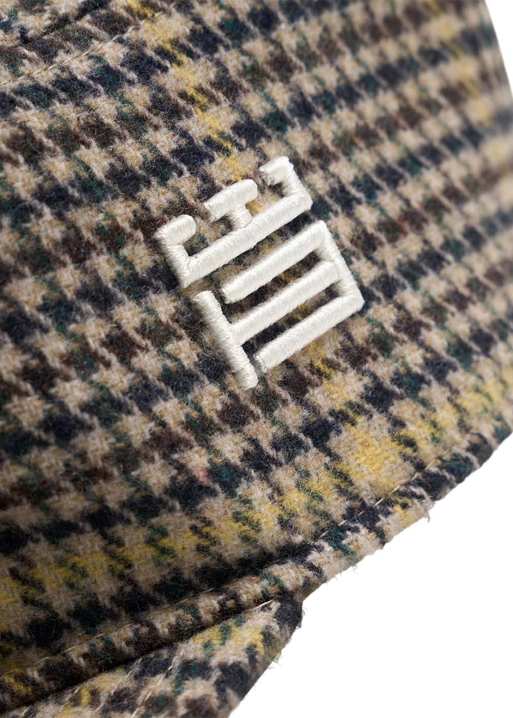Yin Check Pillbox Cap - Sand-Yellow - Image 5