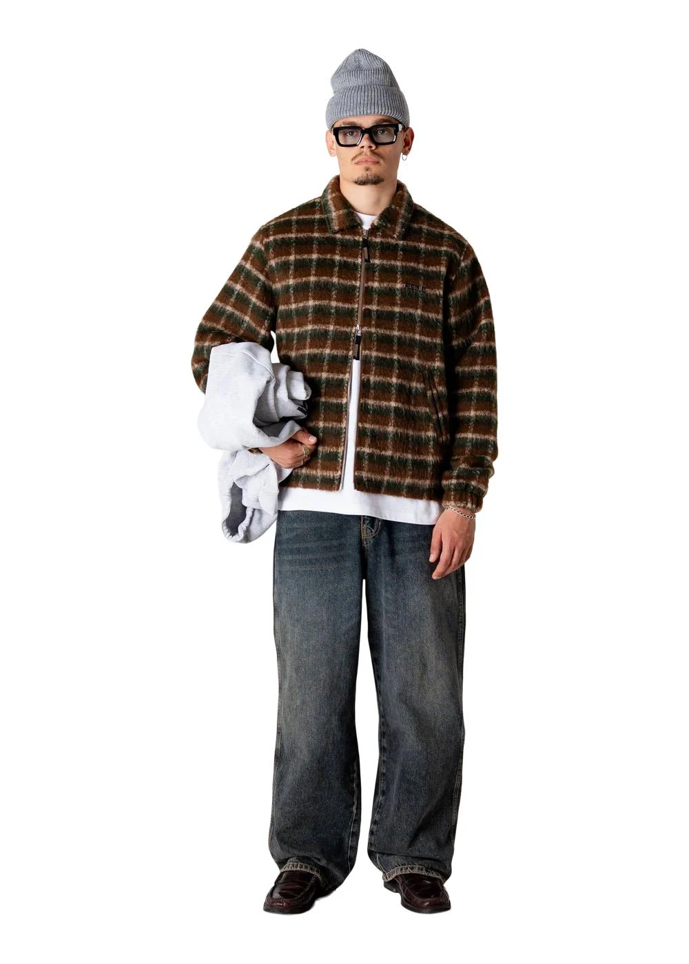 Youth Fuzzy Jacket - Dark Green - Image 2