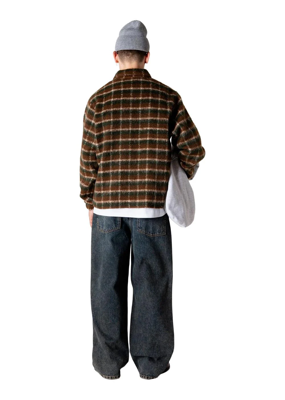 Youth Fuzzy Jacket - Dark Green - Image 3